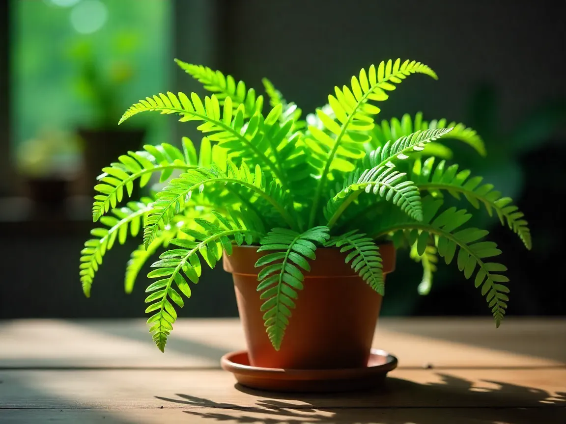 Helecho de Boston planta purificadora de aire